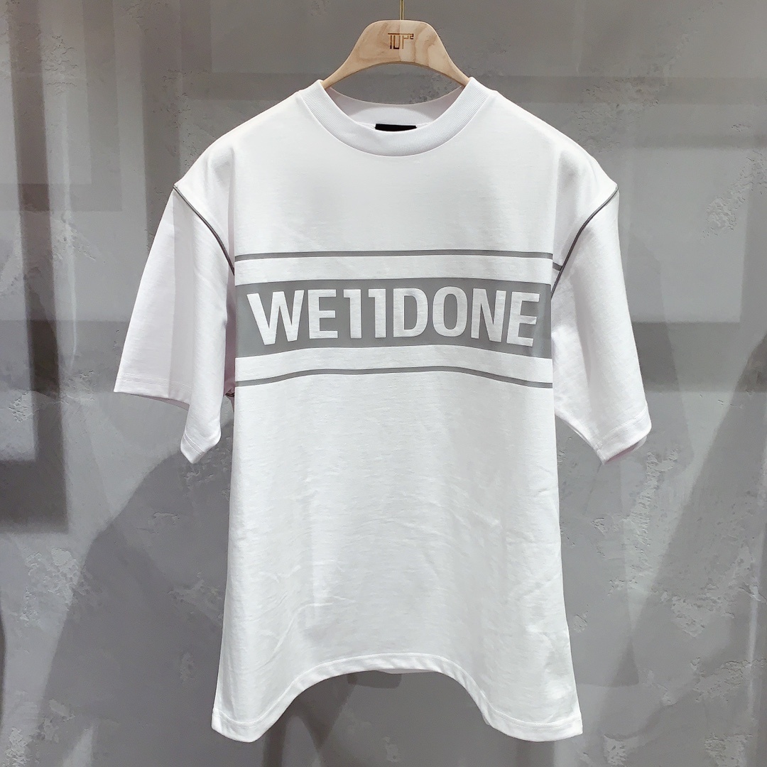 We11 Done We11done Logo Printed T-shirt In White