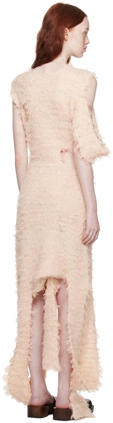 Acne Studios Asymmetrical Dress In Nude