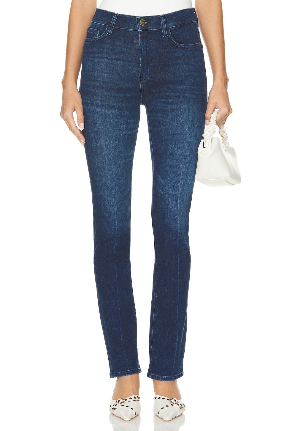 FRAME LE HIGH STRAIGHT JEANS 