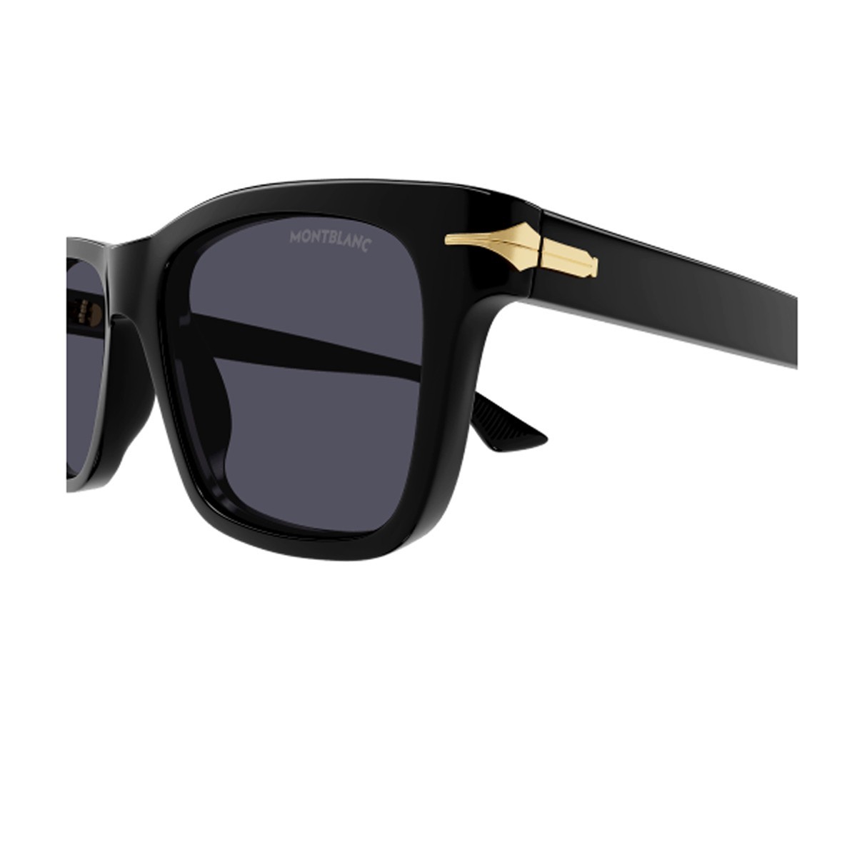 Montblanc Square-frame Tinted Sunglasses In Black