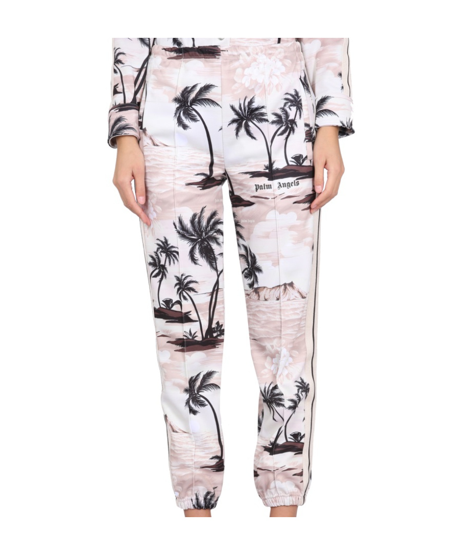Palm Angels Woman Pants Cream Size M Recycled Polyester In White