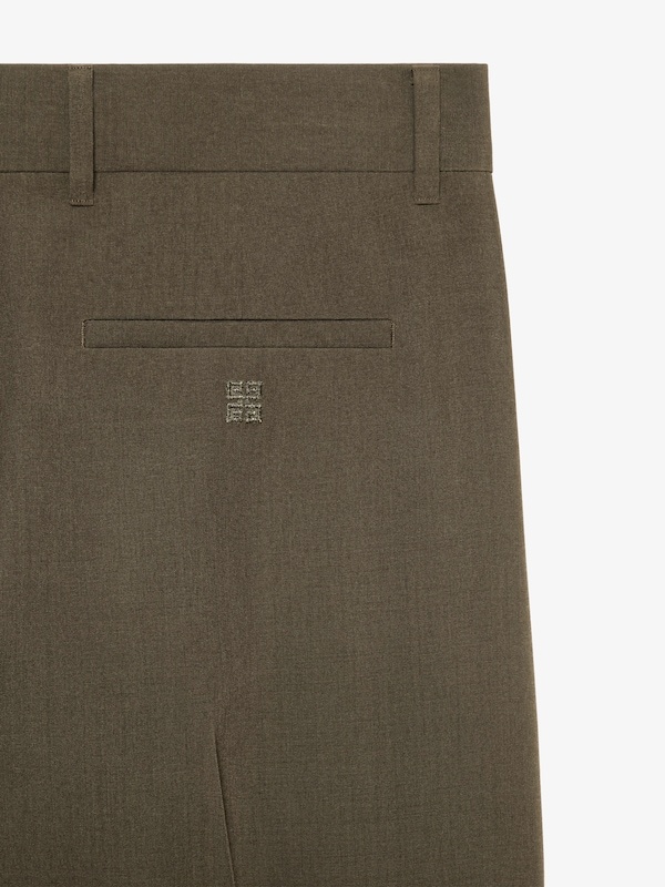 Givenchy Straight Fit Tailored Pants In Green