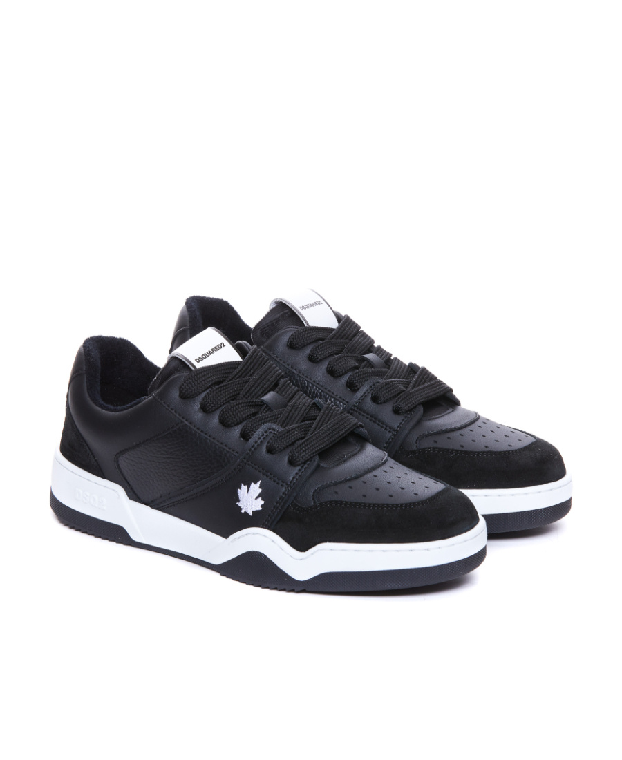Dsquared2 Spiker Low-top Sneakers In Black