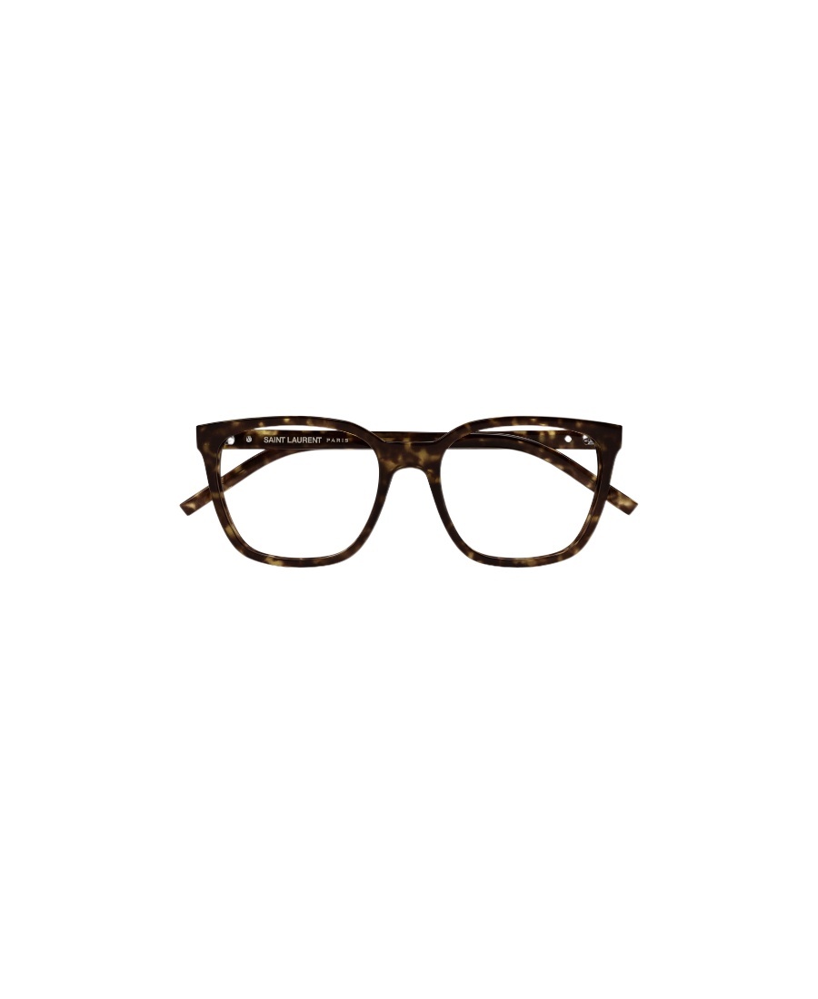 Saint Laurent Eyewear Square Frame Glasses In Black