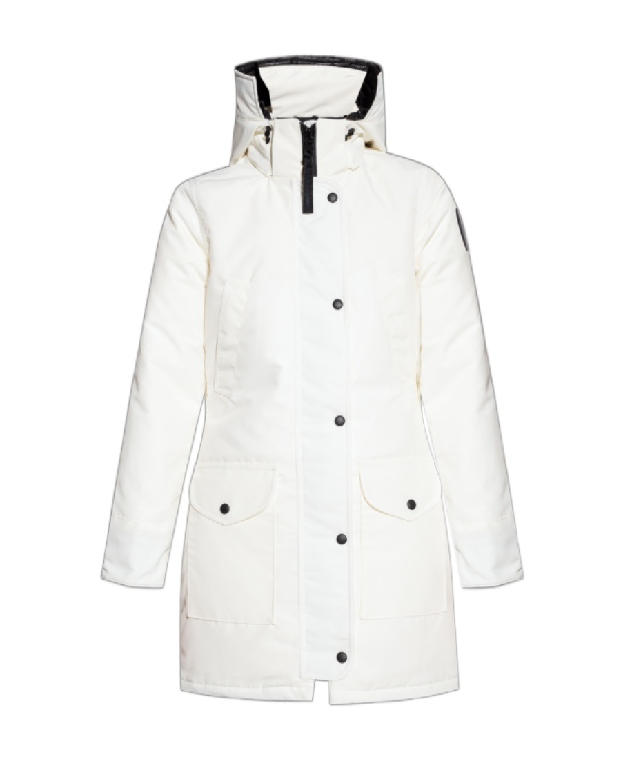 Canada Goose Trillium Logo-patch Coat In White