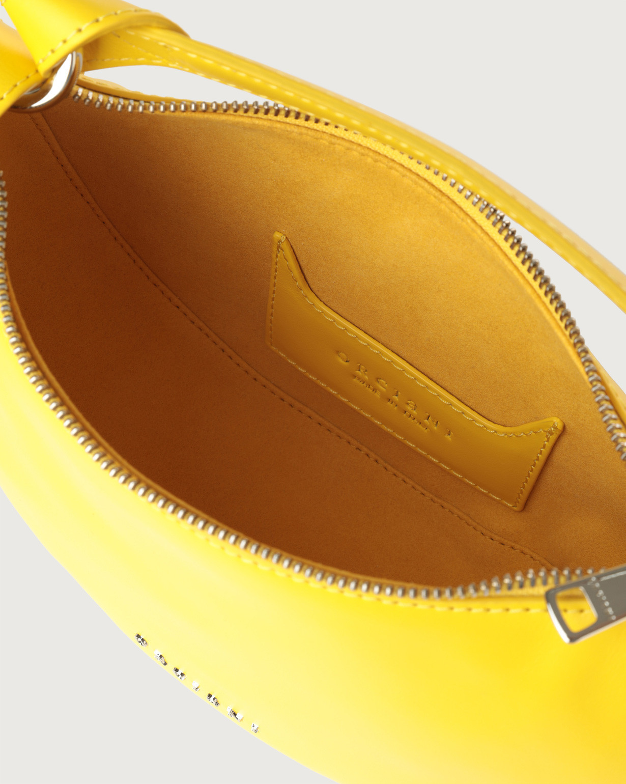 Orciani Mini Hobo Shoulder Bag In Yellow