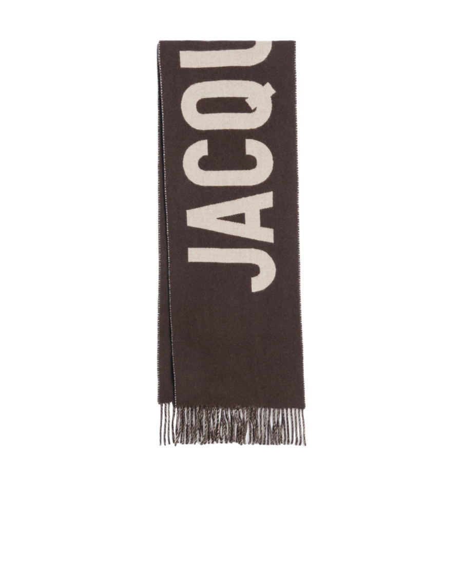 Jacquemus L'écharpe Virgin-wool Scarf In Black