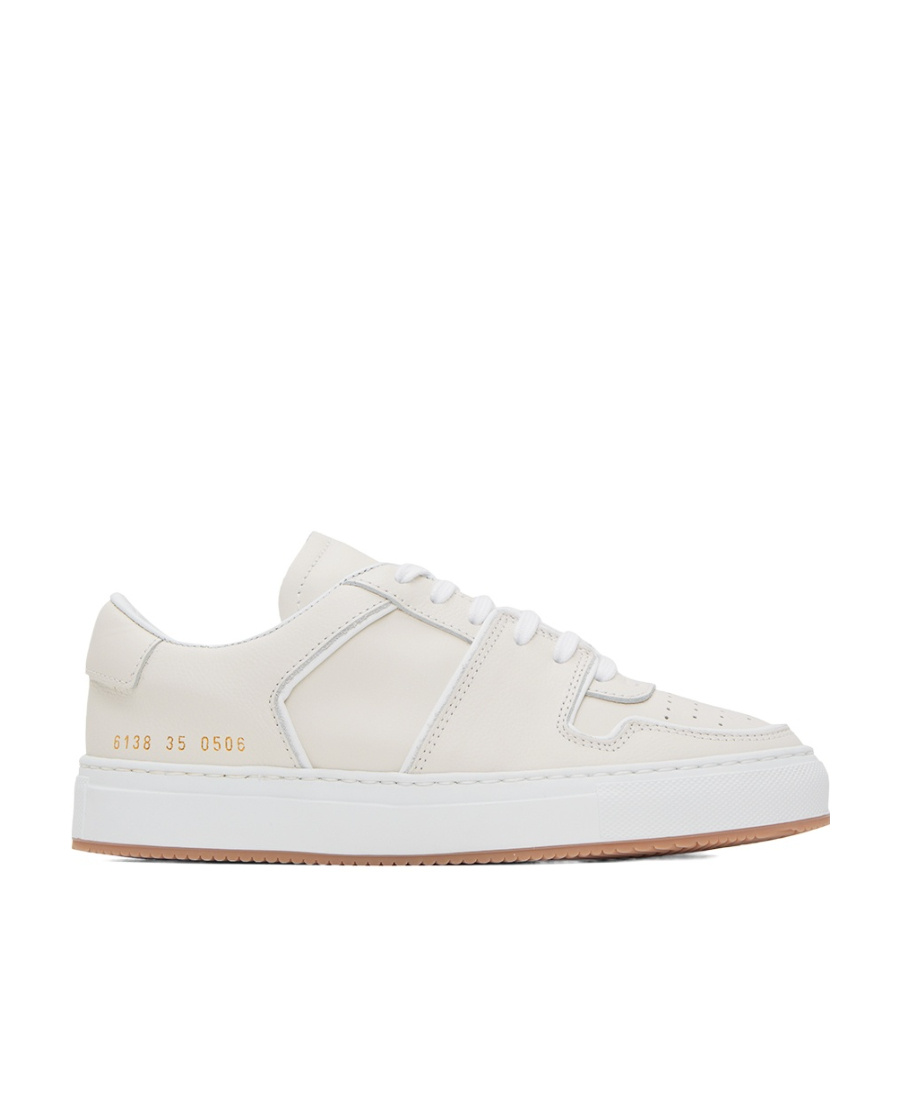 Common Projects Front Strapped Low-top Casual Shoes In White