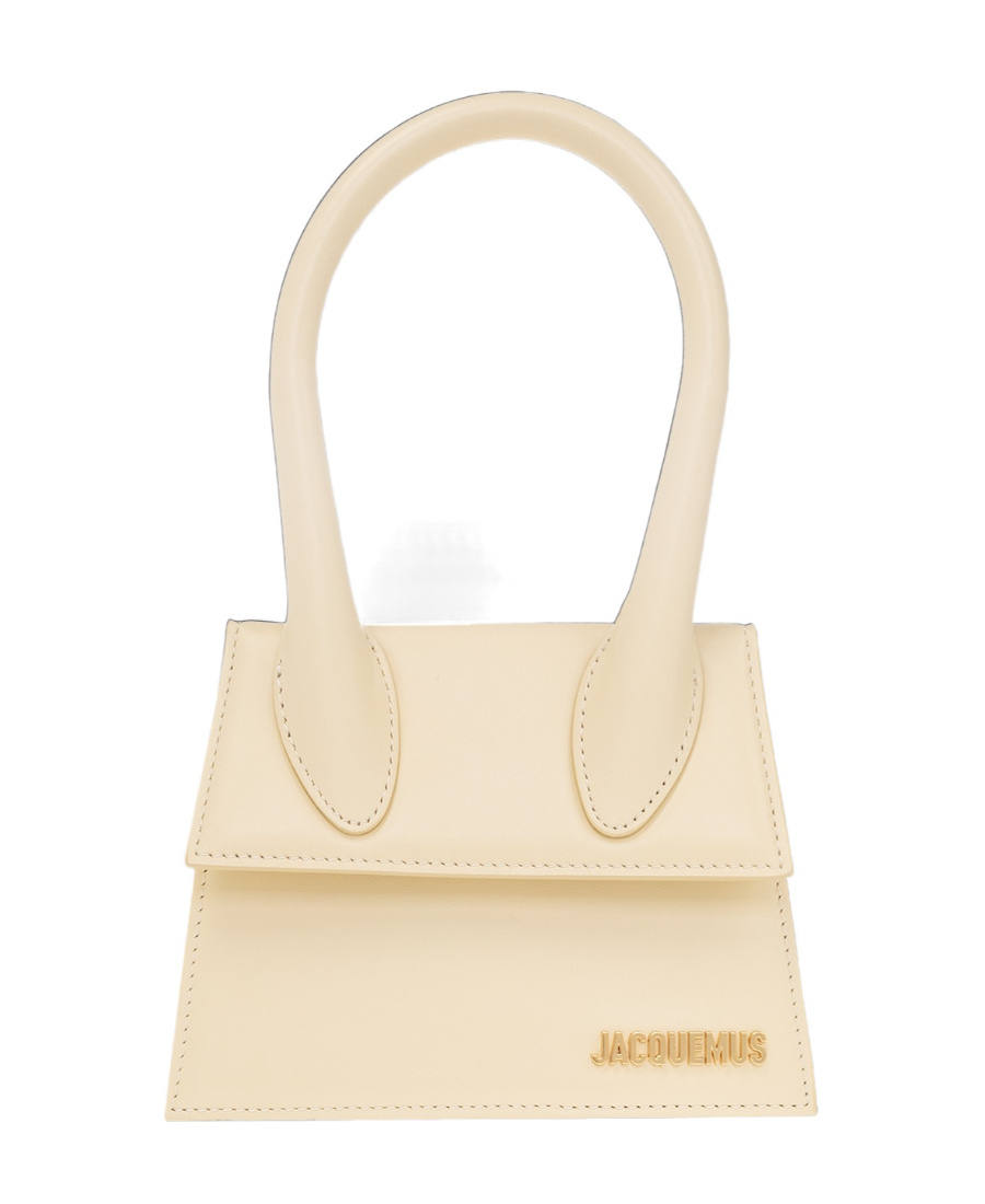 Jacquemus Le Chiquito Moyen Leather Handbag In Nude