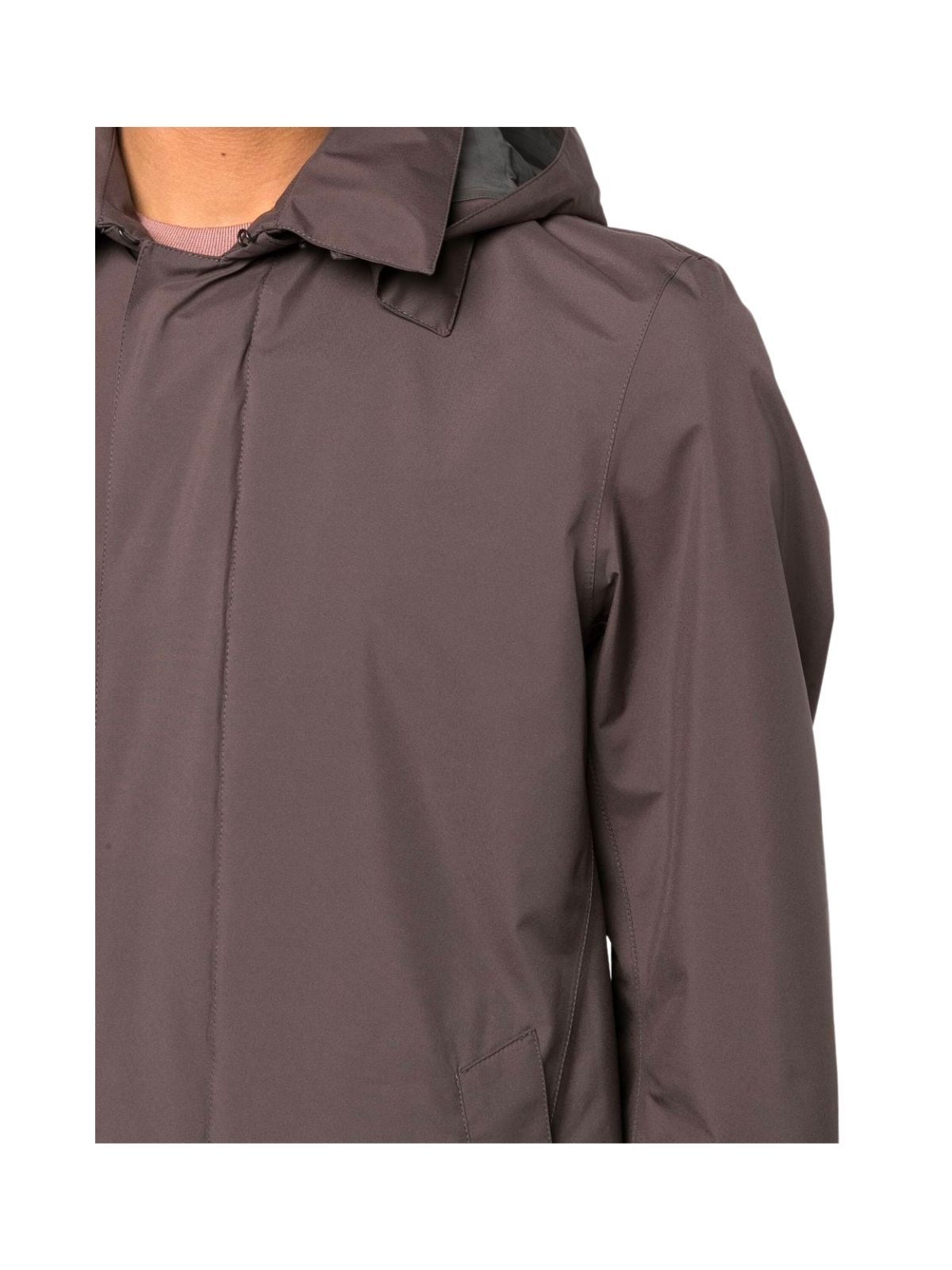 Herno Men's Carcoat Gore With Detachable Hood In Black