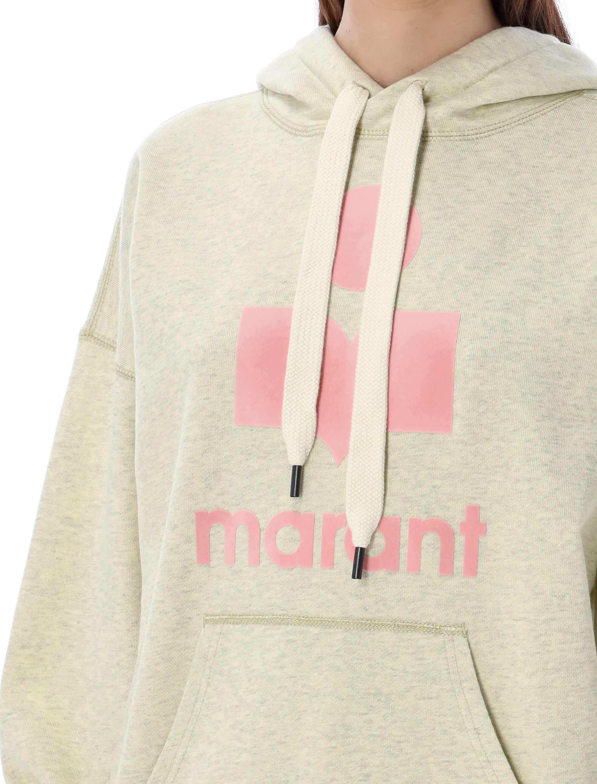 Shop Isabel Marant Étoile Logo Hooded Sweater In Nude