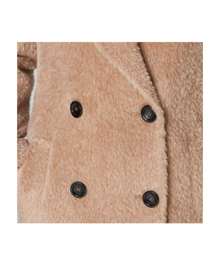 Max Mara Double Breasted Coat In Nude