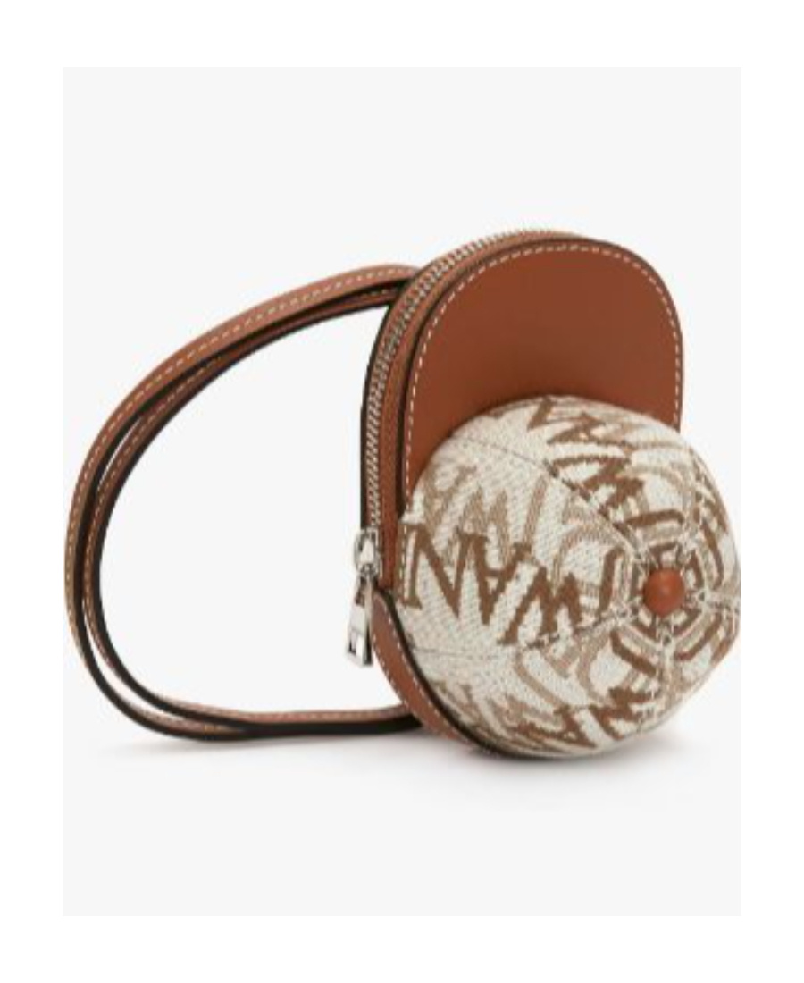 Jw Anderson Cap-shaped Neck Pouch In Nude