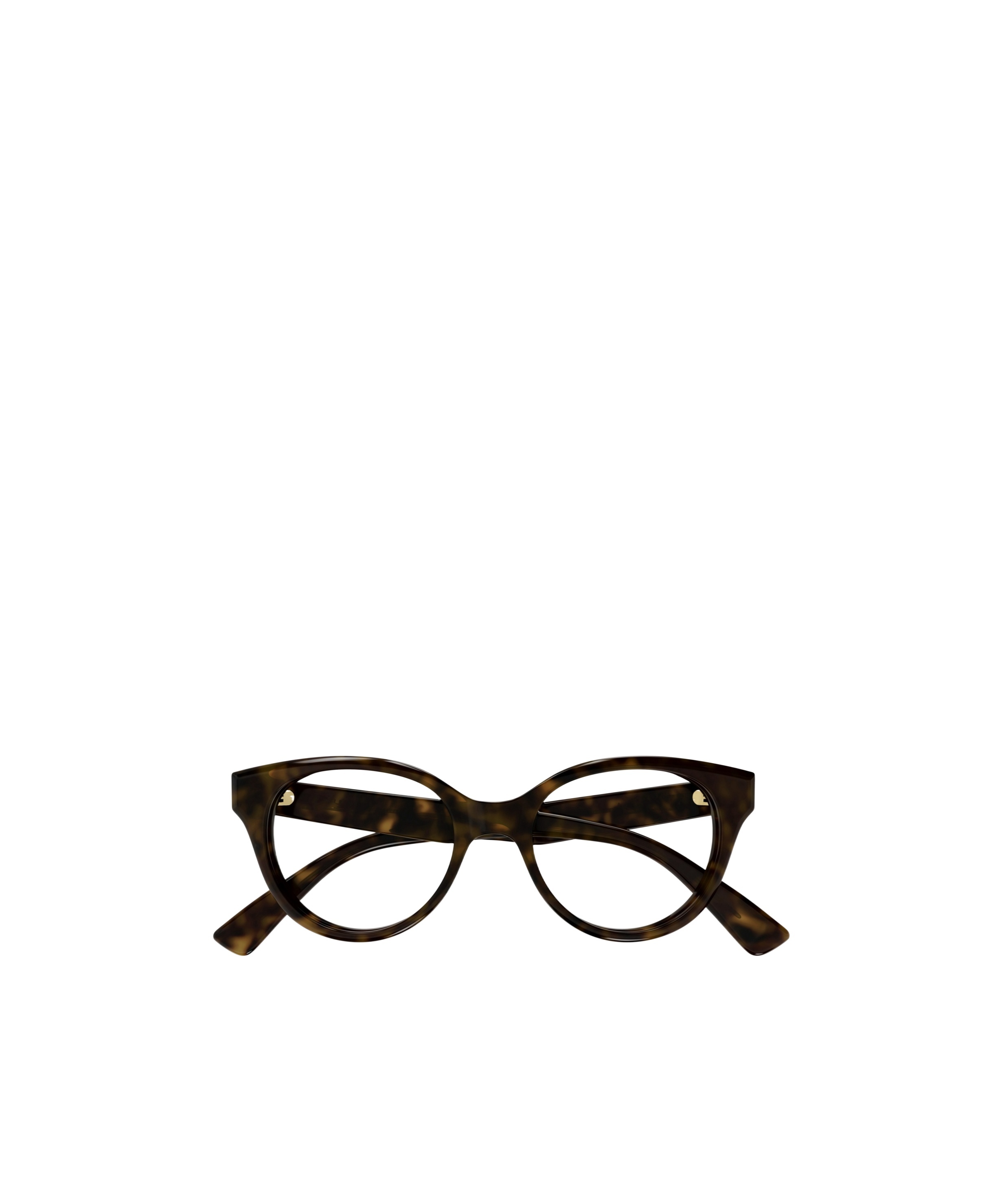 Shop Gucci Tortoiseshell Round-frame Glasses In Black