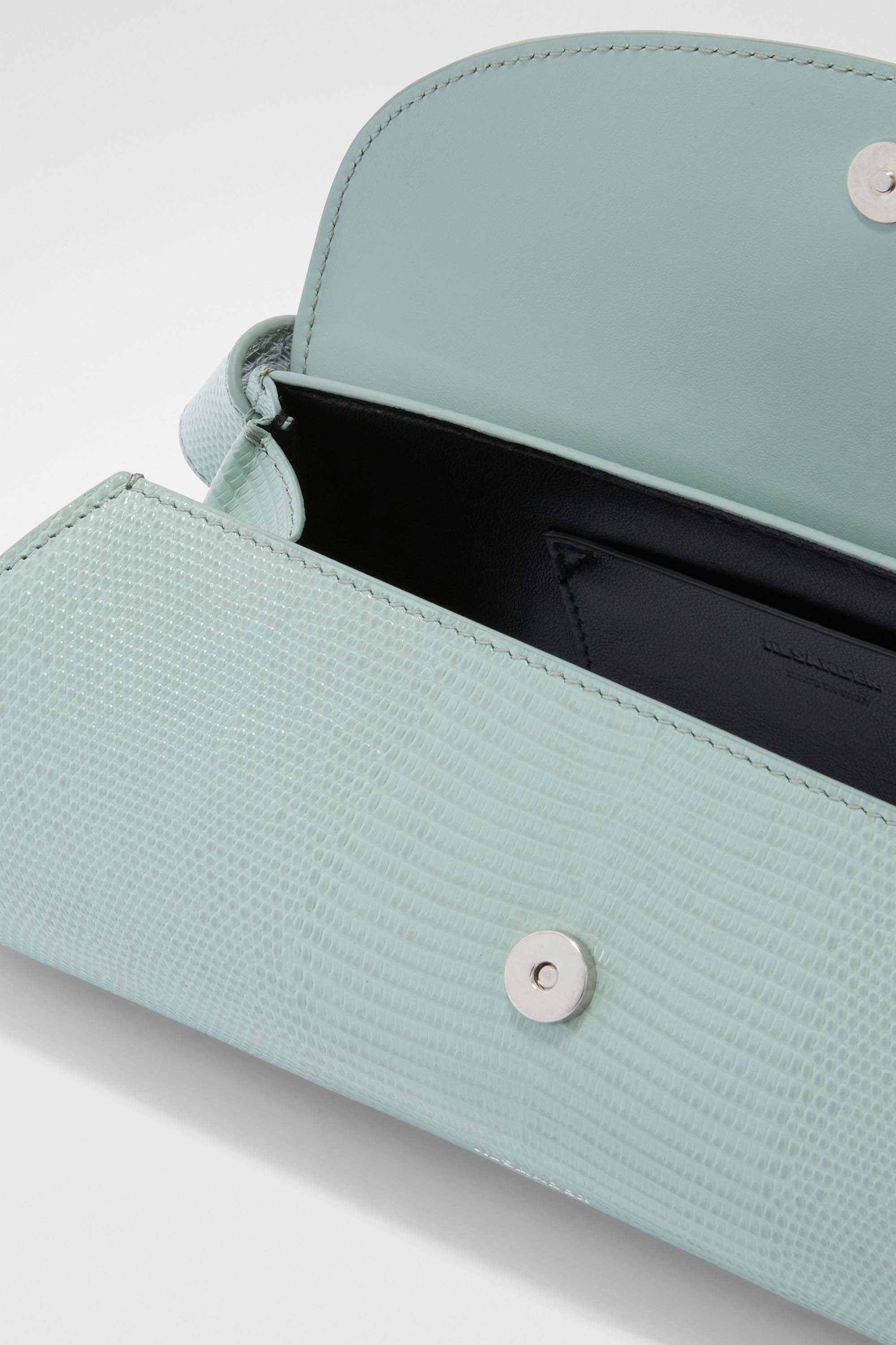 Jil Sander Small Cannolo Shoulder Bag In Green