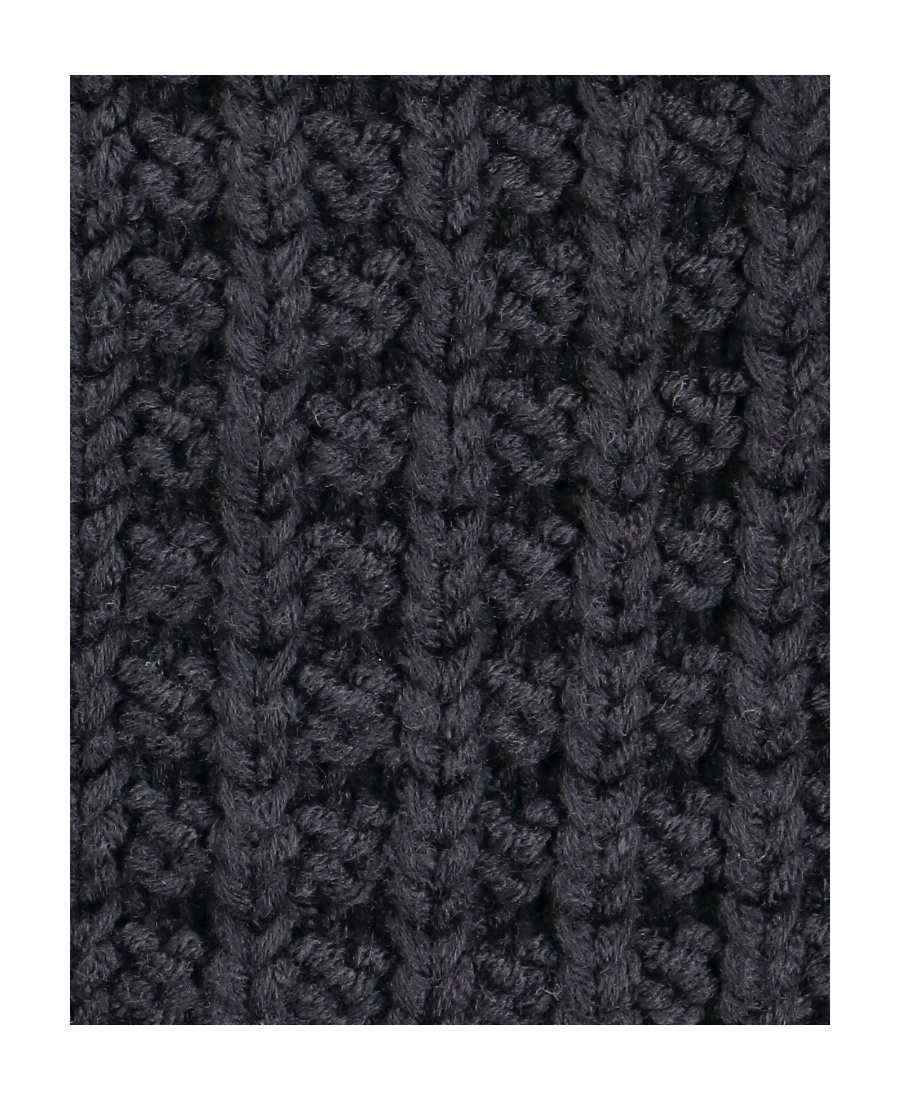 Shop Mm6 Maison Margiela Waffle-knit Double-breasted Cardigan In Black