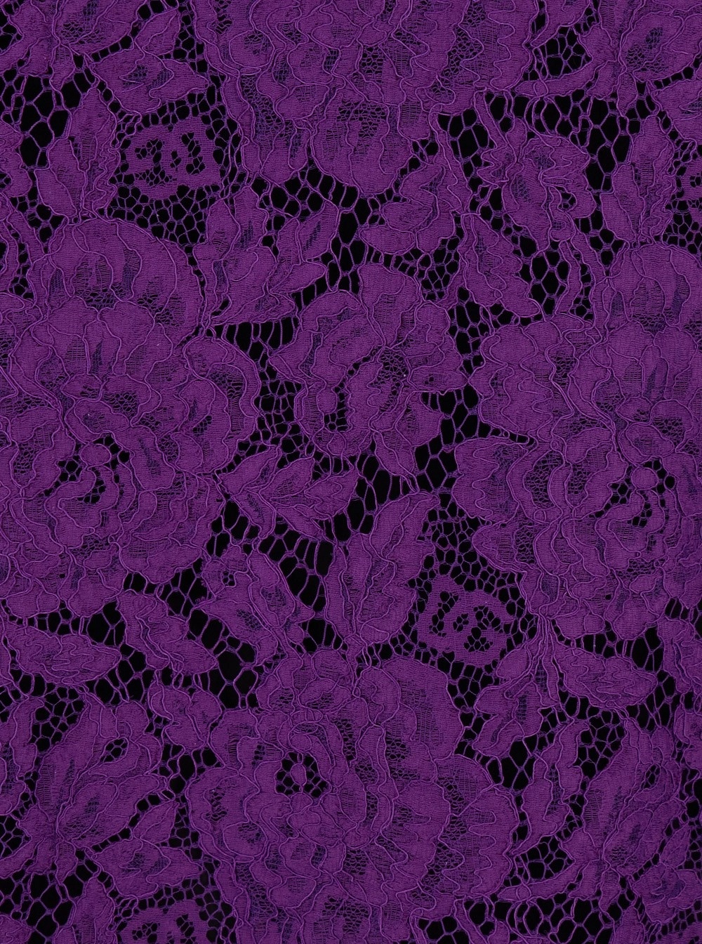 Dolce & Gabbana Cordonetto Lace Short Dress In Purple
