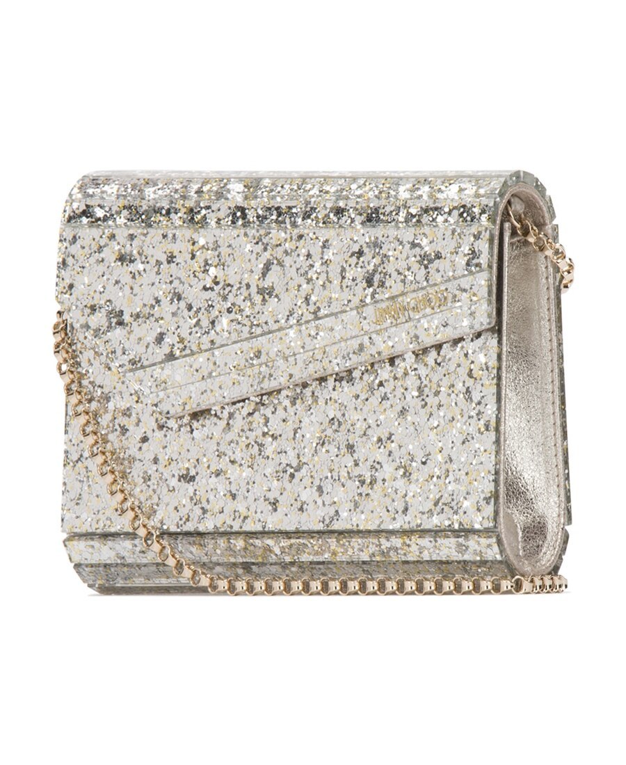 Jimmy Choo Women Embellished Acrylic Candy Clutch In Gray