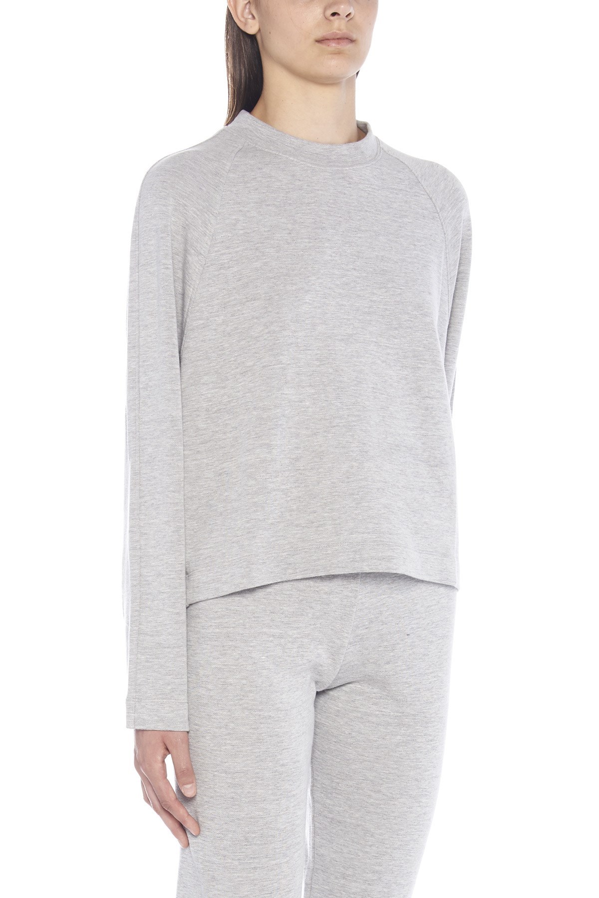 Theory Round-neck Sweatshirt In Gray