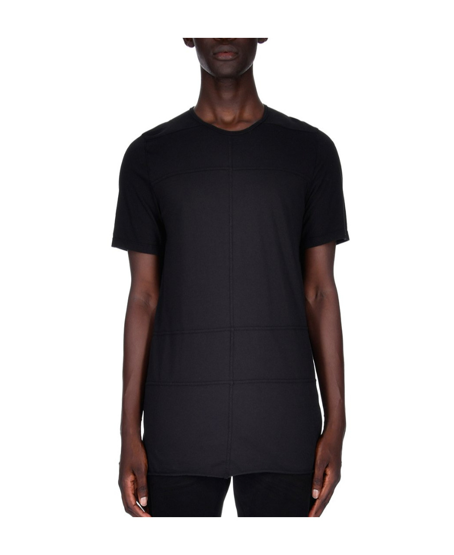 Rick Owens Drkshdw Black Plain Knitted T-shirt In Black