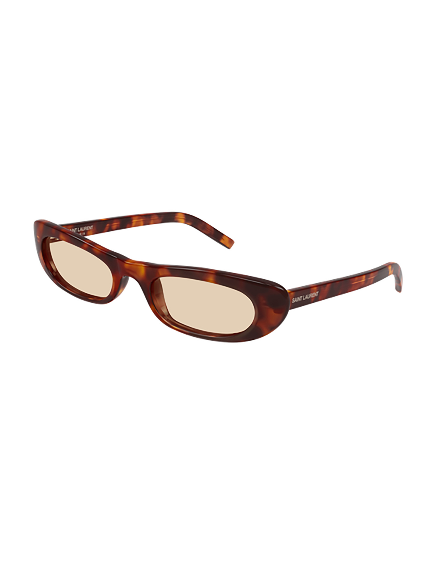 Saint Laurent Eyewear Shade Cat-eye Frame Sunglasses In Brown