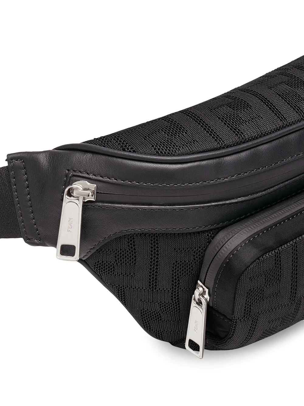 Fendi Ff Motif Belt Bag In Black