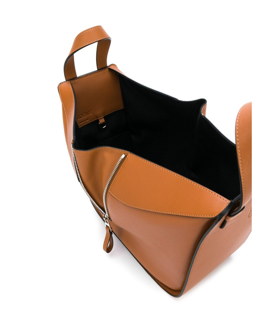Loewe Hammock Drawstring Small Leather Shoulder Bag In Brown