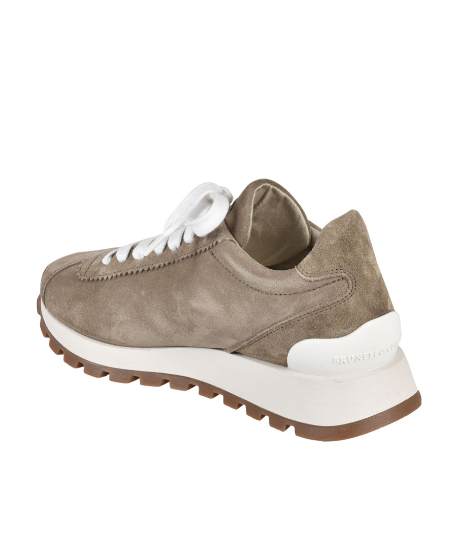 Brunello Cucinelli Bead-detailing Low-top Sneakers In Nude