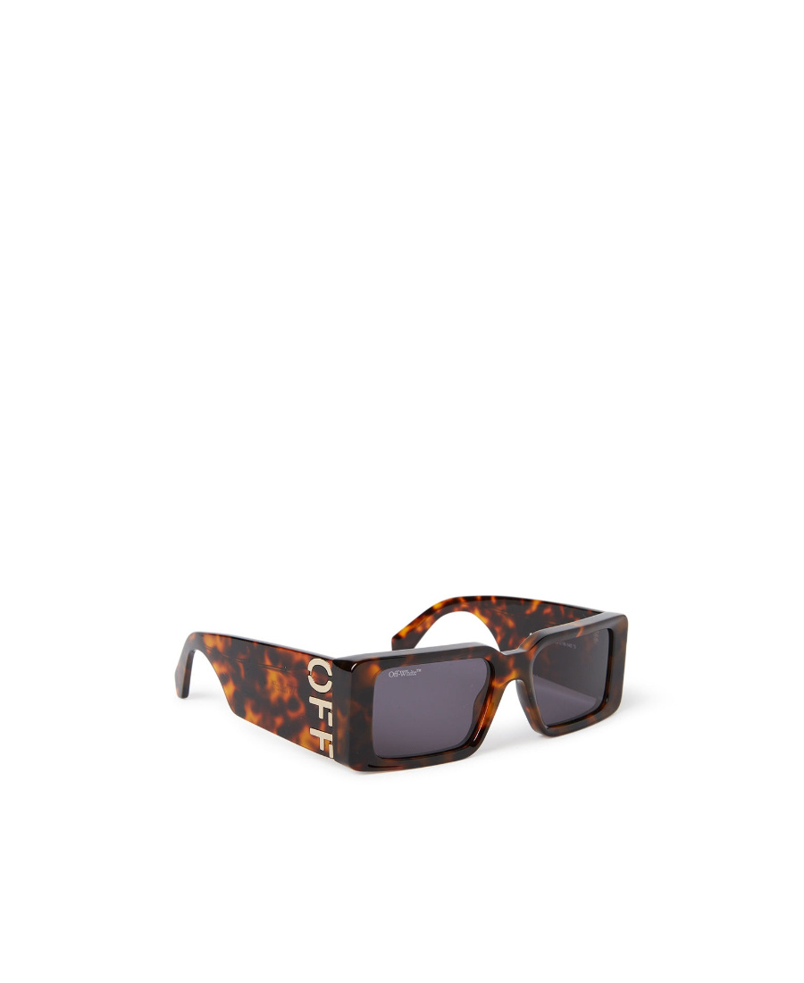 Off-white Milano Tortoiseshell-effect Tinted Sunglasses In Black