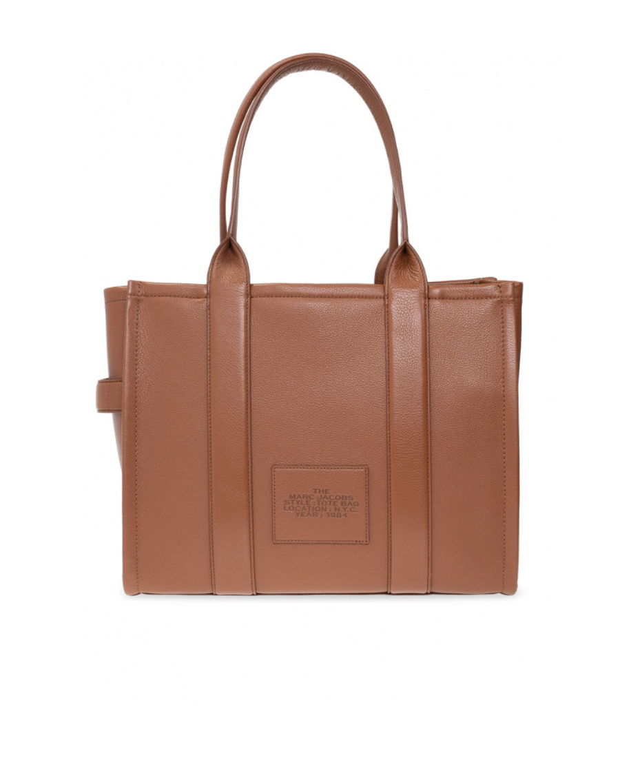 Marc Jacobs The Large Tote Bag In Grained Leather In Brown