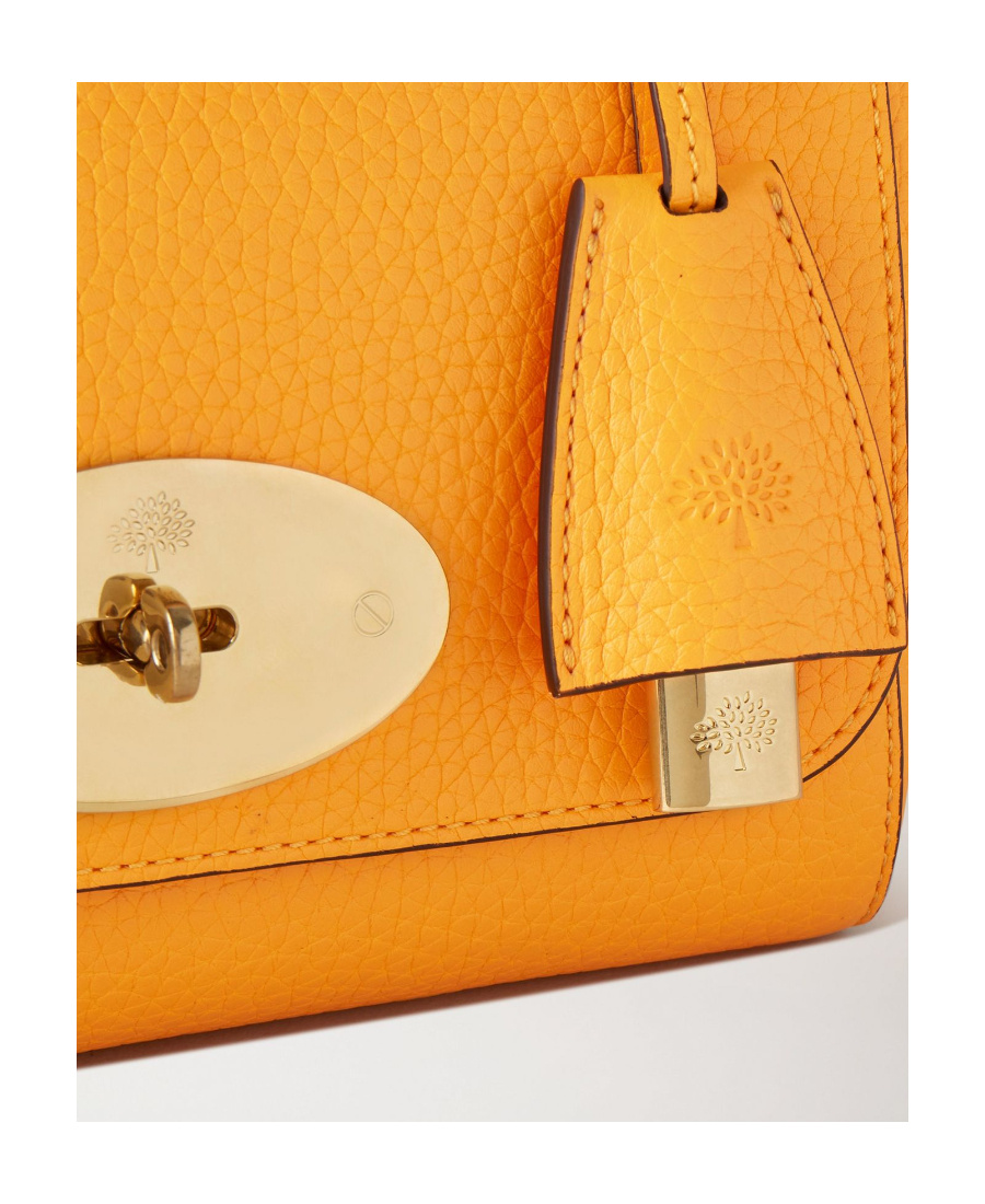 Mulberry Lily Leather Satchel Bag In Orange