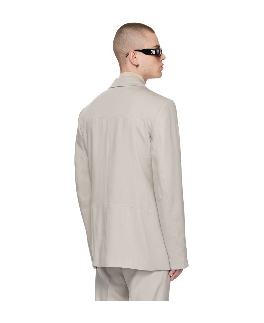 Misbhv Twill Suit Coat In White