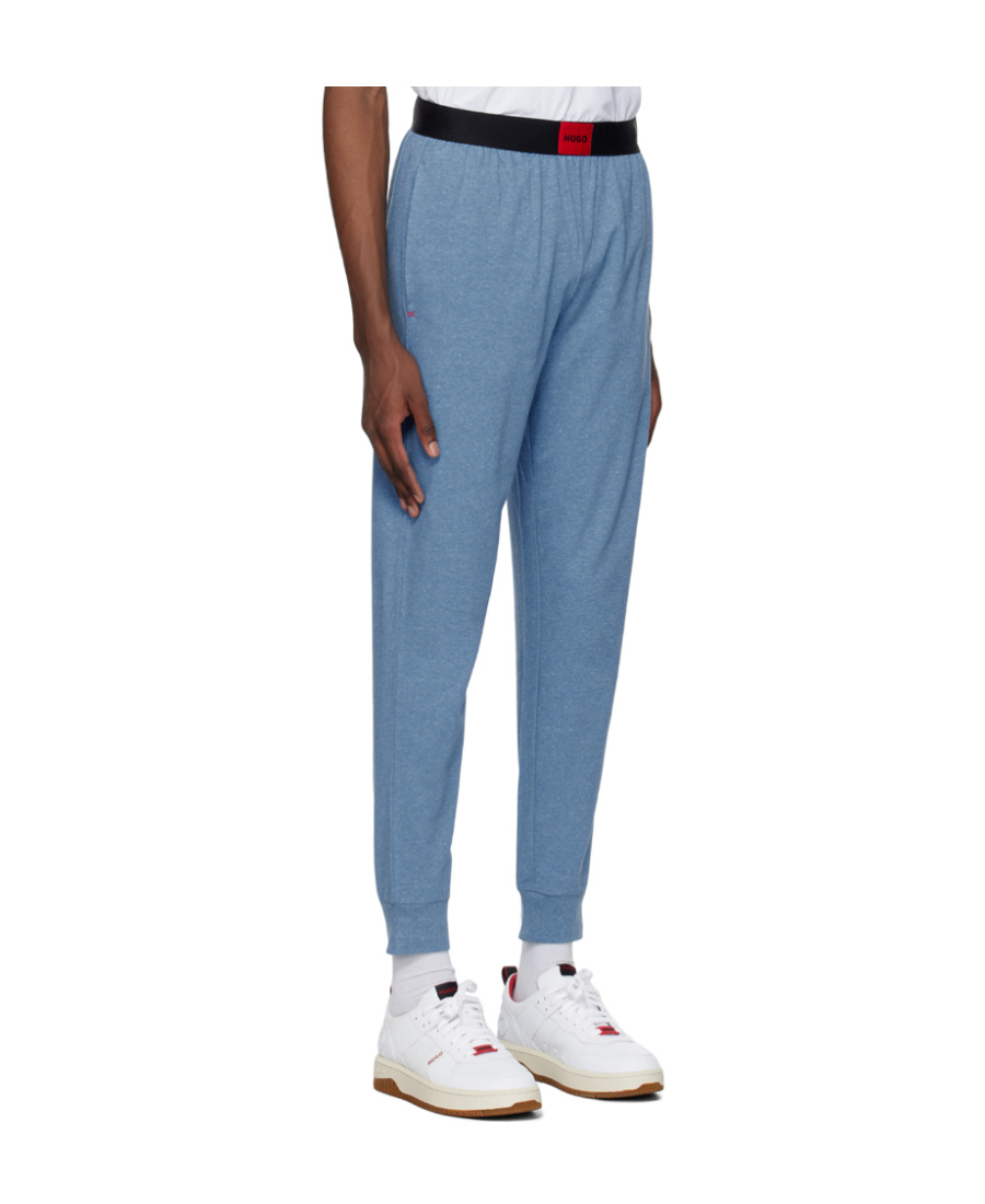 Shop Hugo Boss Logo Sweatpants In Blue