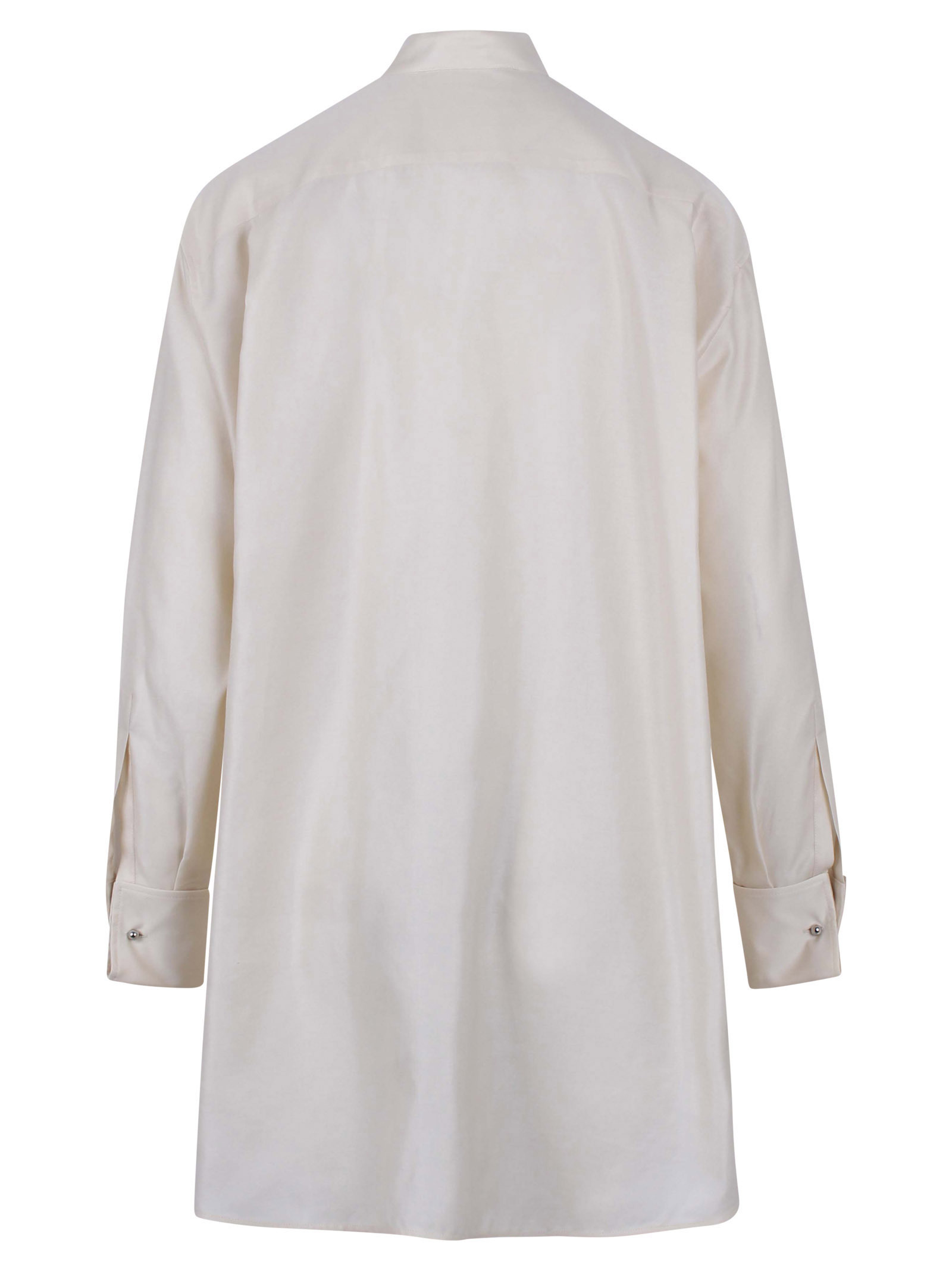Max Mara Long-sleeved Shirt In Gray