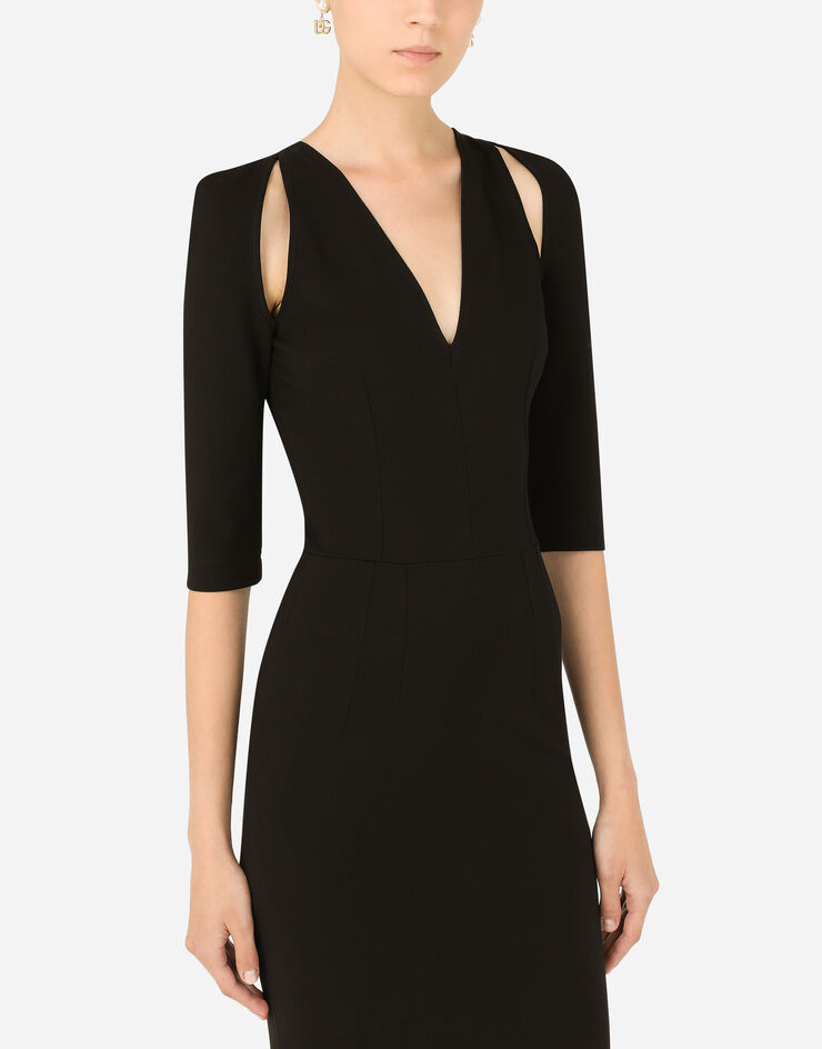 Dolce & Gabbana Cut-out Midi Dress In Black