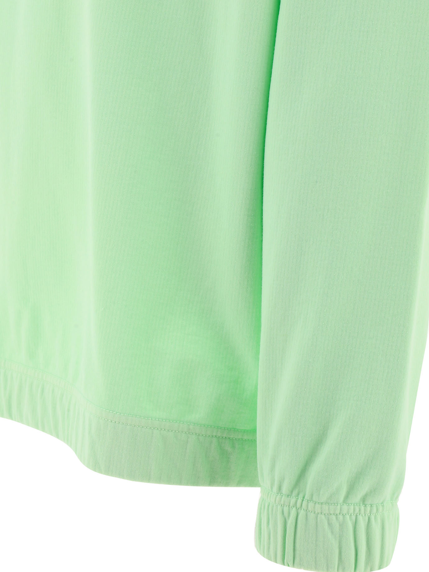 Stone Island Logo-print Long-sleeve Sweatshirt In Green