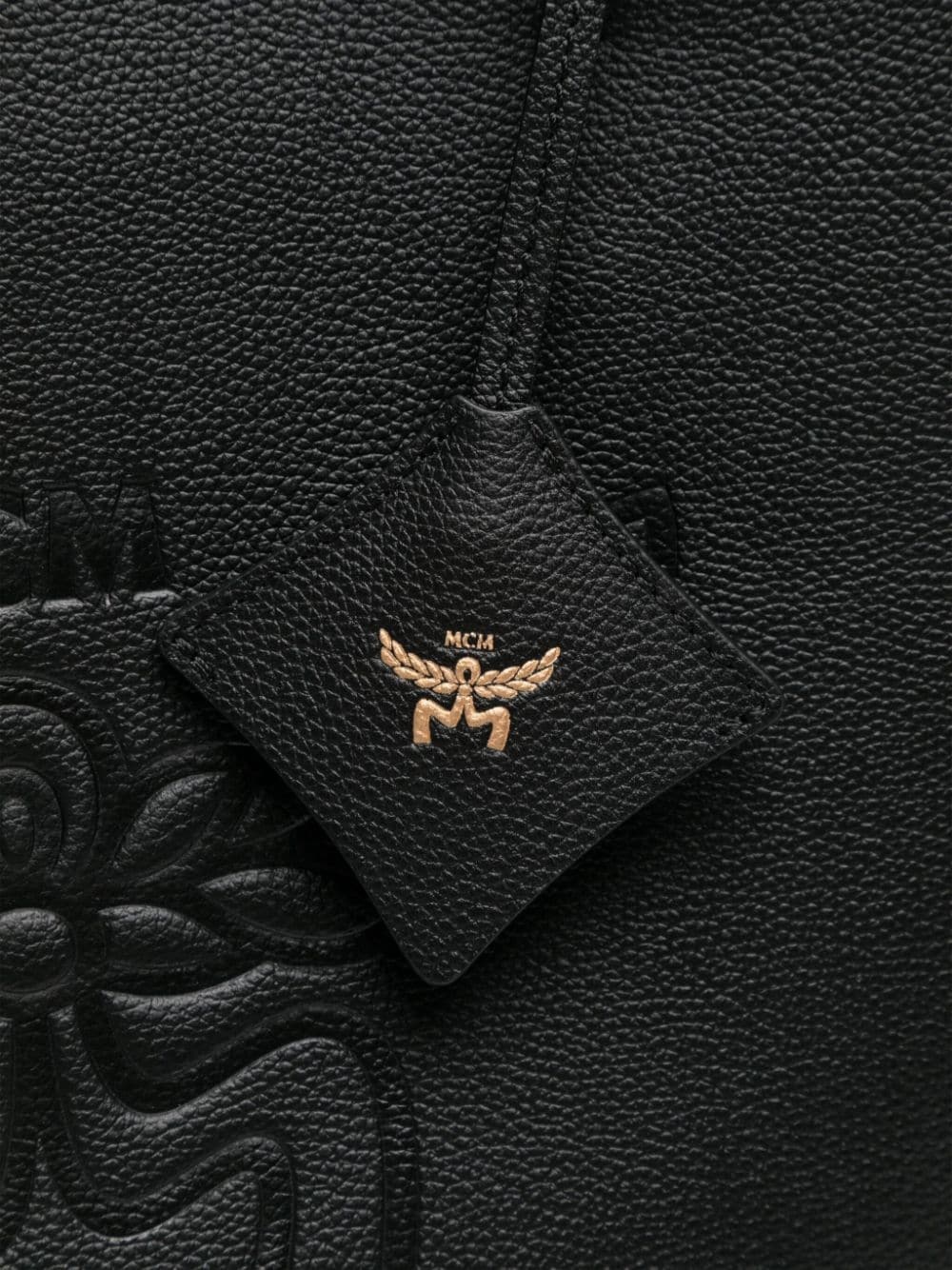 Mcm Himmel Medium Shoulder Bag In Black