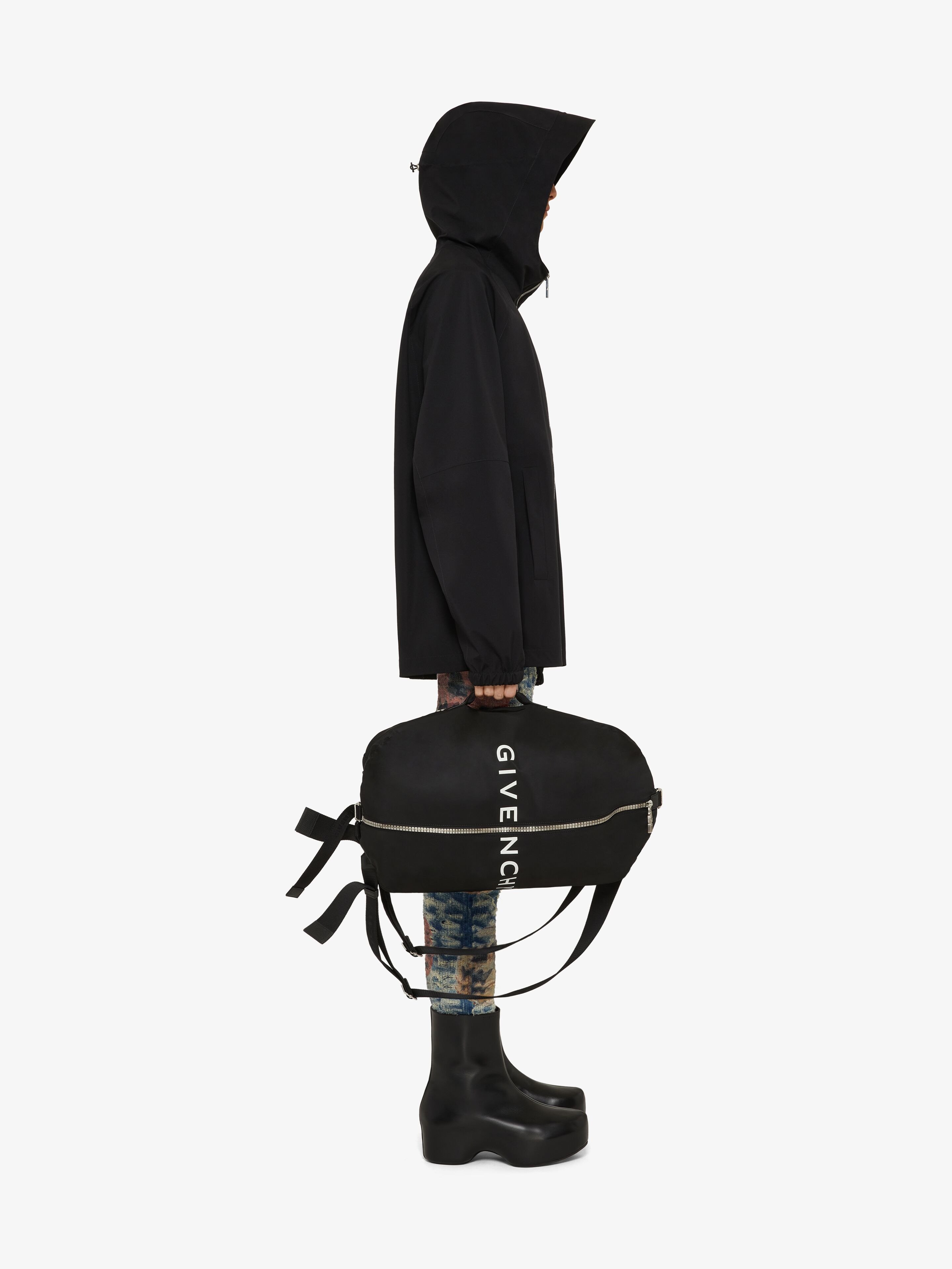 Givenchy Graphic-print Hooded Jacket In Black