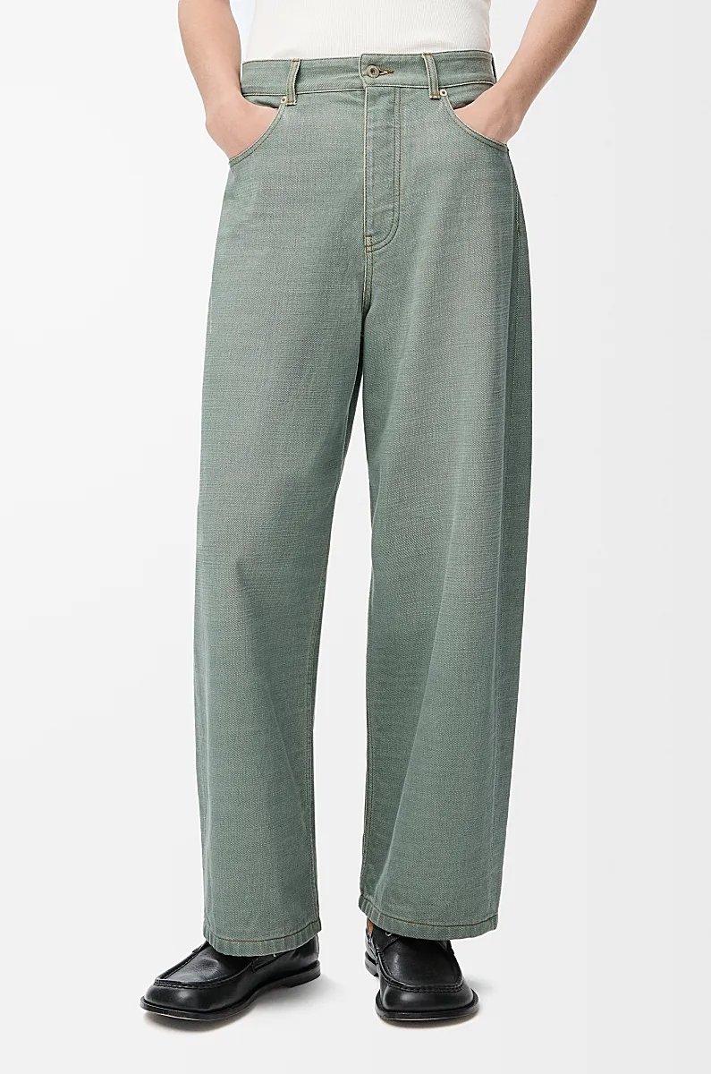 Loewe Five Pocket Jeans In Green