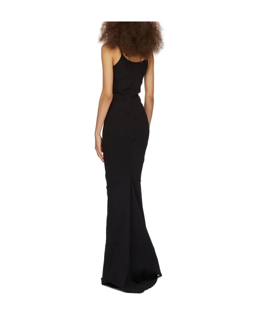 Rick Owens Sleeveless Maxi Dress In Black