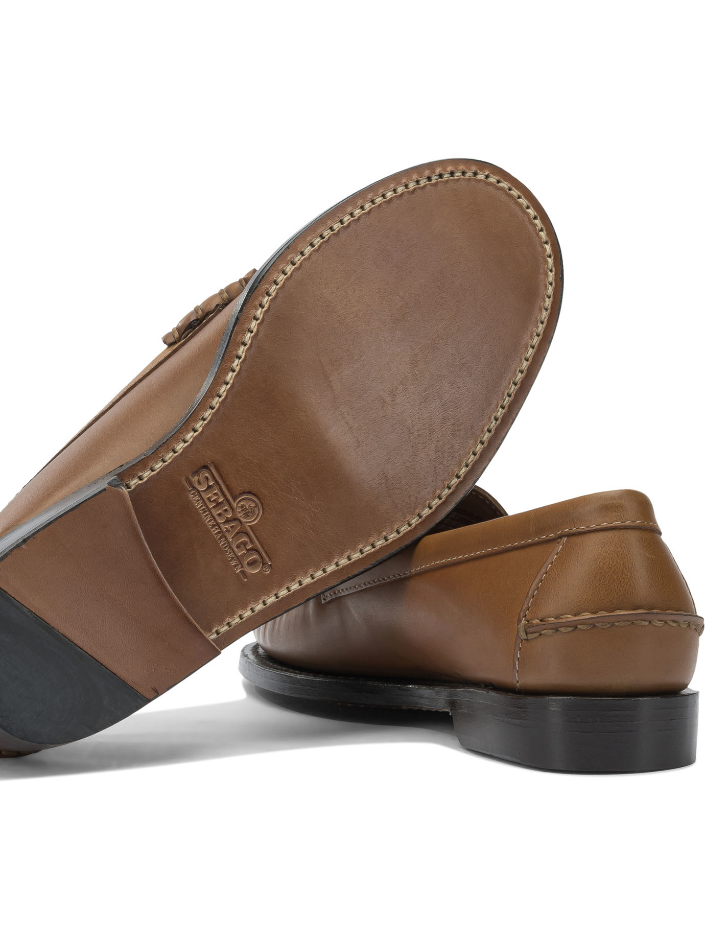 Sebago Horsebit Leather Loafers In Brown