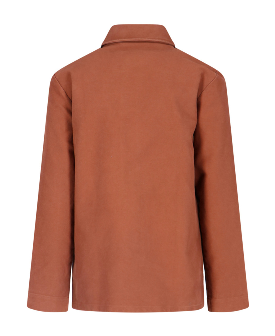 Apc Cotton Shirt Jacket In Brown