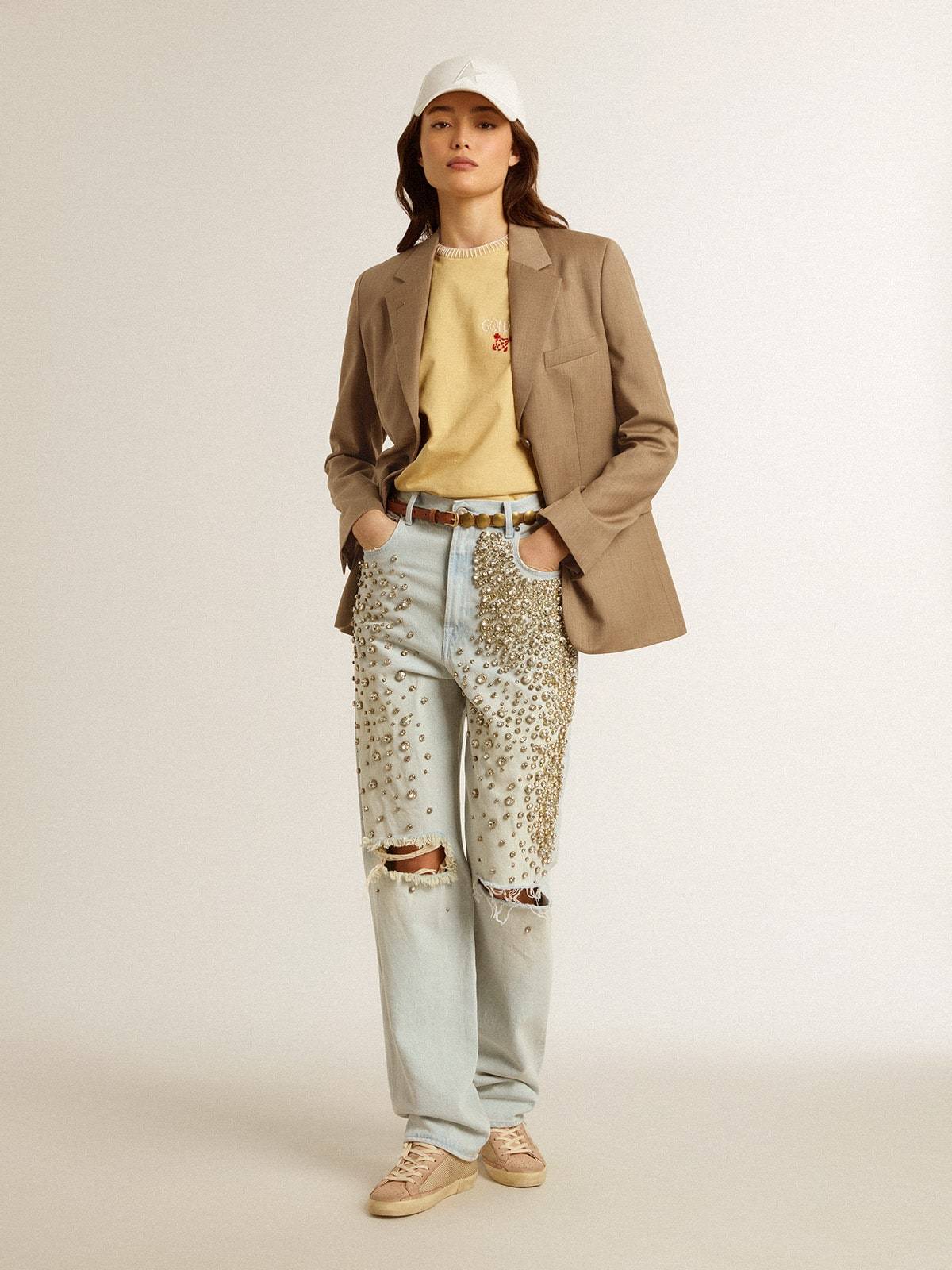 Golden Goose Single-breasted Wool Blazer In Brown