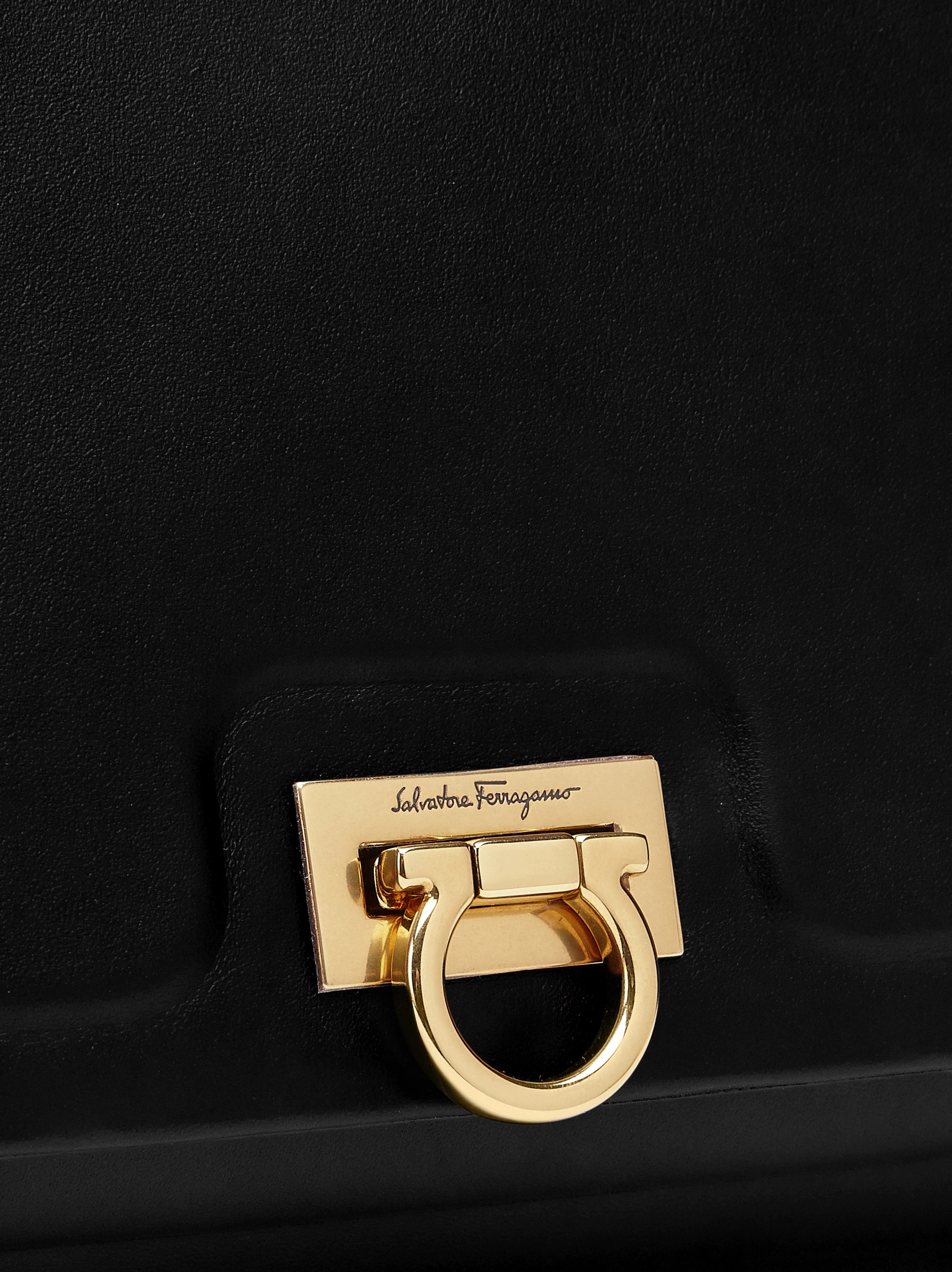 FERRAGAMO TRIFOLDER FLIP SHOULDER BAG