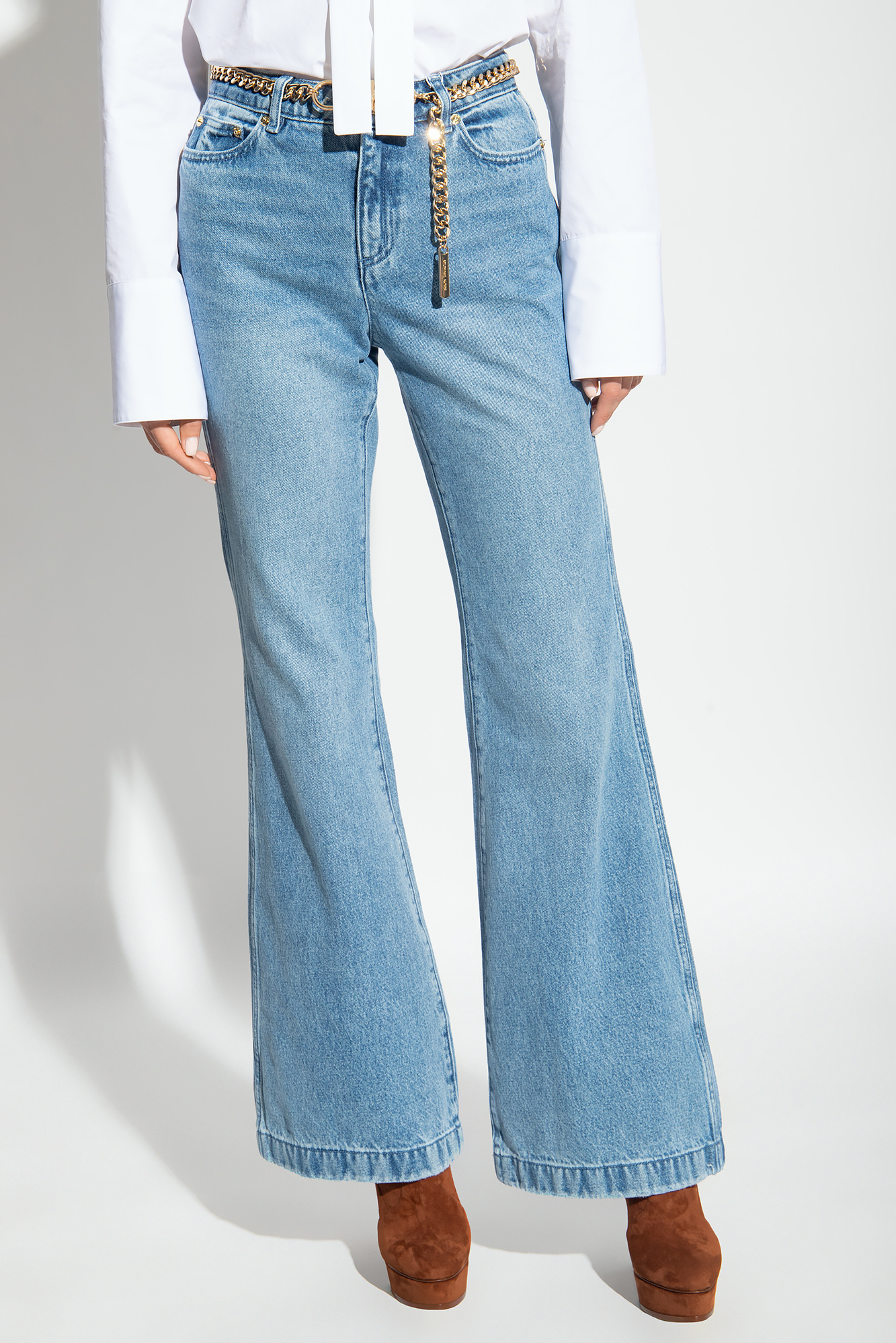 Michael Michael Kors Michael By Michael Kors Flare Fit Jeans In Blue