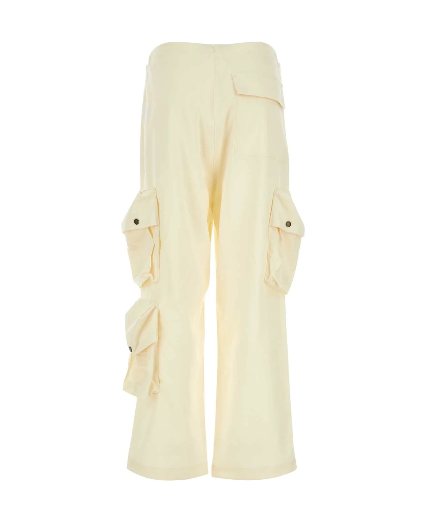 Darkpark Cream Wool Blair Cargo Pant In Neutral