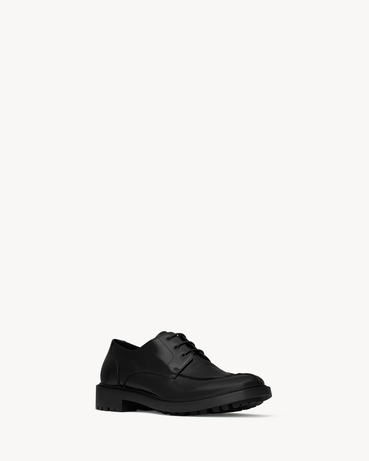 Saint Laurent Lino Derbies In Smooth Leather In Black
