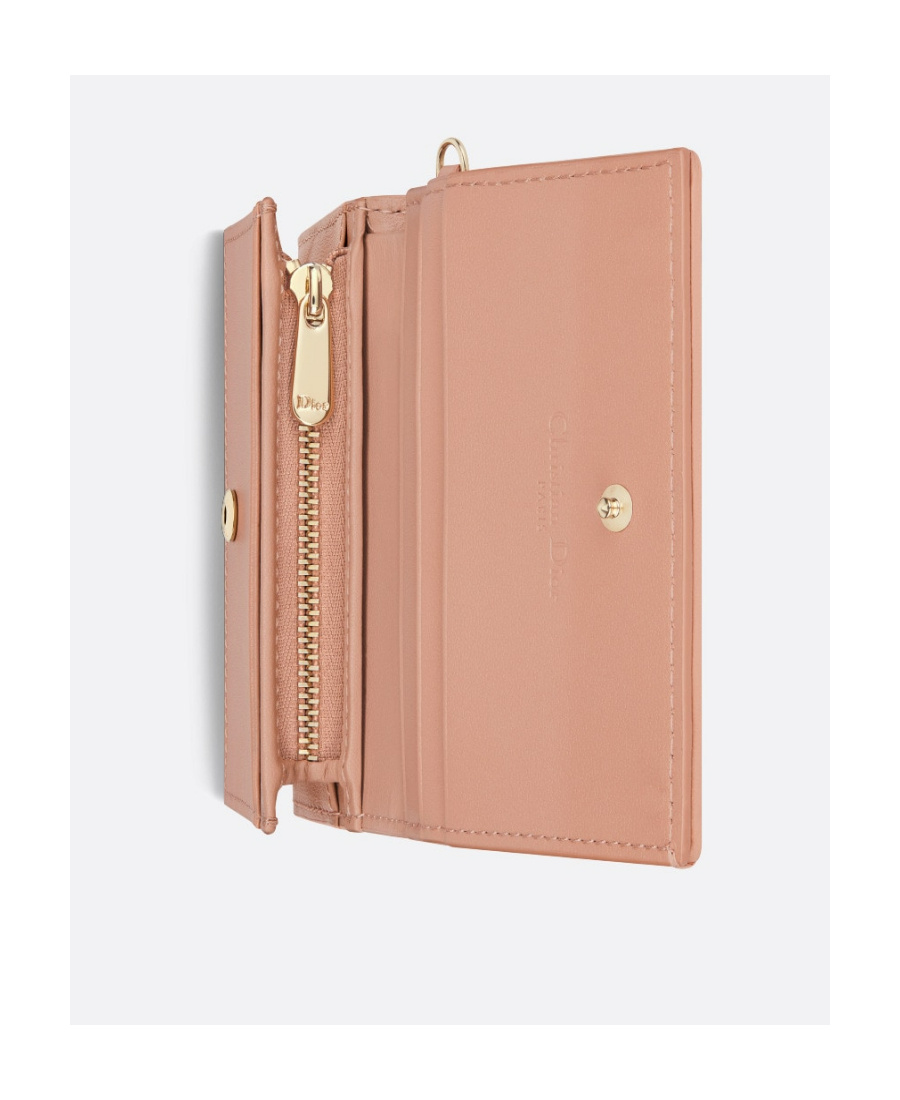 Dior Lady Wallet In Pink