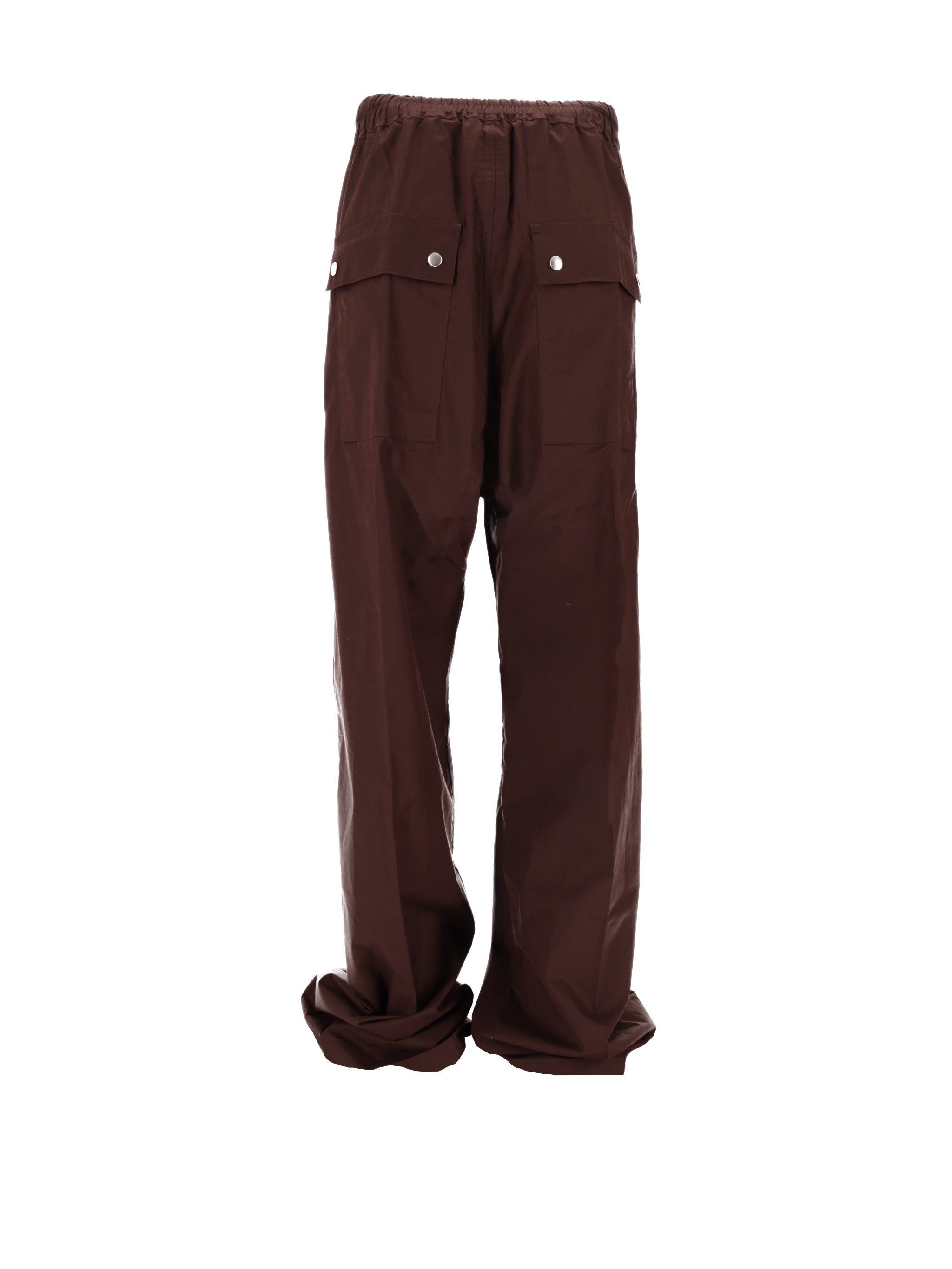 Rick Owens Drawstring Elastic Waist Casual Pants In Brown