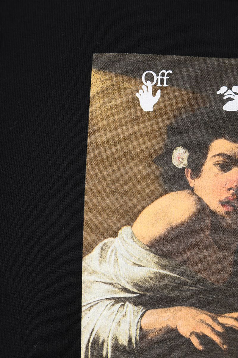 Off-white Caravaggio-print Sweatshirt In Black